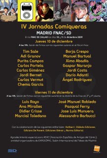 Cartel Jornadas comiqueras 2009